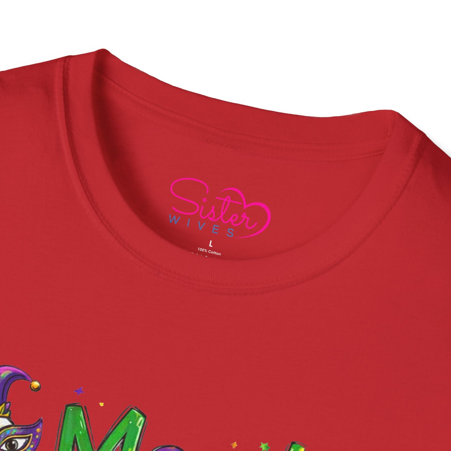 Mardi Goose on the Loose Shirt – Funny Mardi Gras Goose T-Shirt, Polyamory ENM Non-Monogamy Carnival Tee, Unisex Gildan 64000