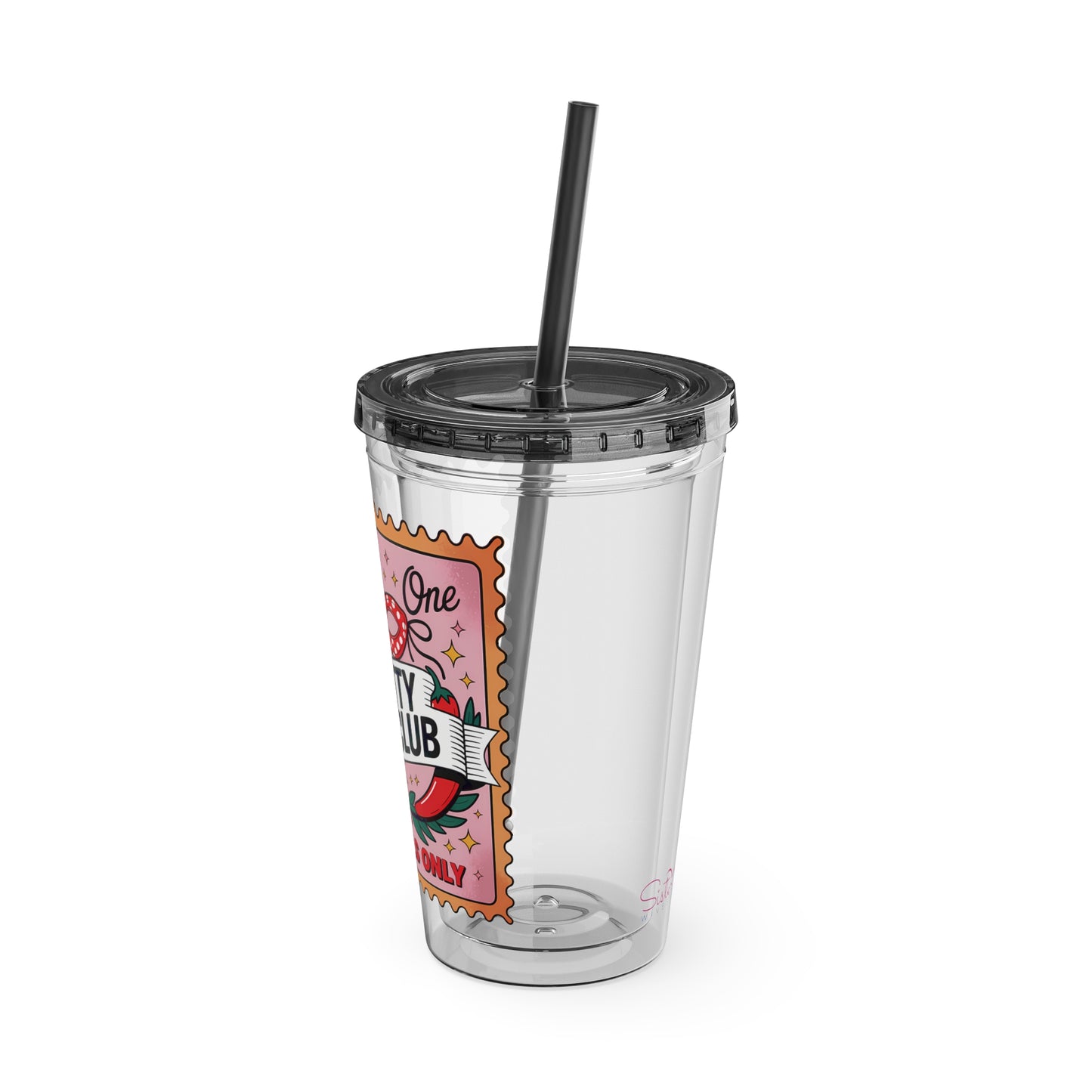 Admit One: Smutty Book Club – 16oz Sunsplash Tumbler | Polyamory Pride Cup | ENM Lifestyle Drinkware | Swinger Aesthetic Travel Cup | Spicy Romance Reader Gift | Poly, Open Relationship, Hotwife Vibes...