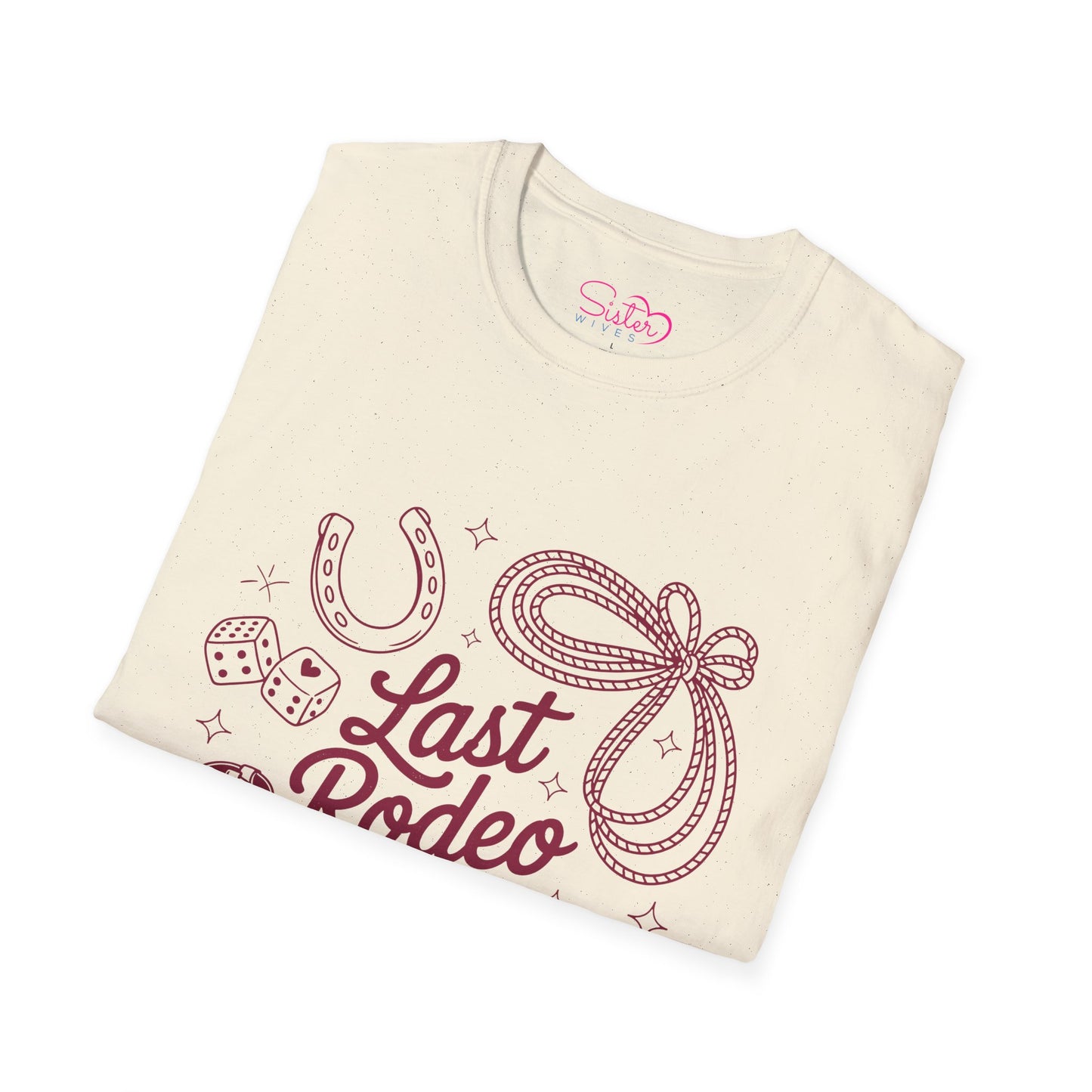 Last Rodeo Shirt – Cowgirl Bachelorette Party Tee, Western Bride Shirt, Poly-Friendly Wedding Weekend T-Shirt, Unisex Gildan 64000