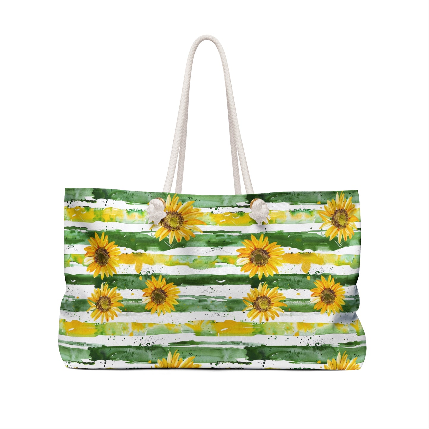 Sunflower Weekender Bag – Floral Travel Tote, Large Sunflower Overnight Bag, Cottagecore Farmhouse Carryall, Beach & Weekend Getaway Bag