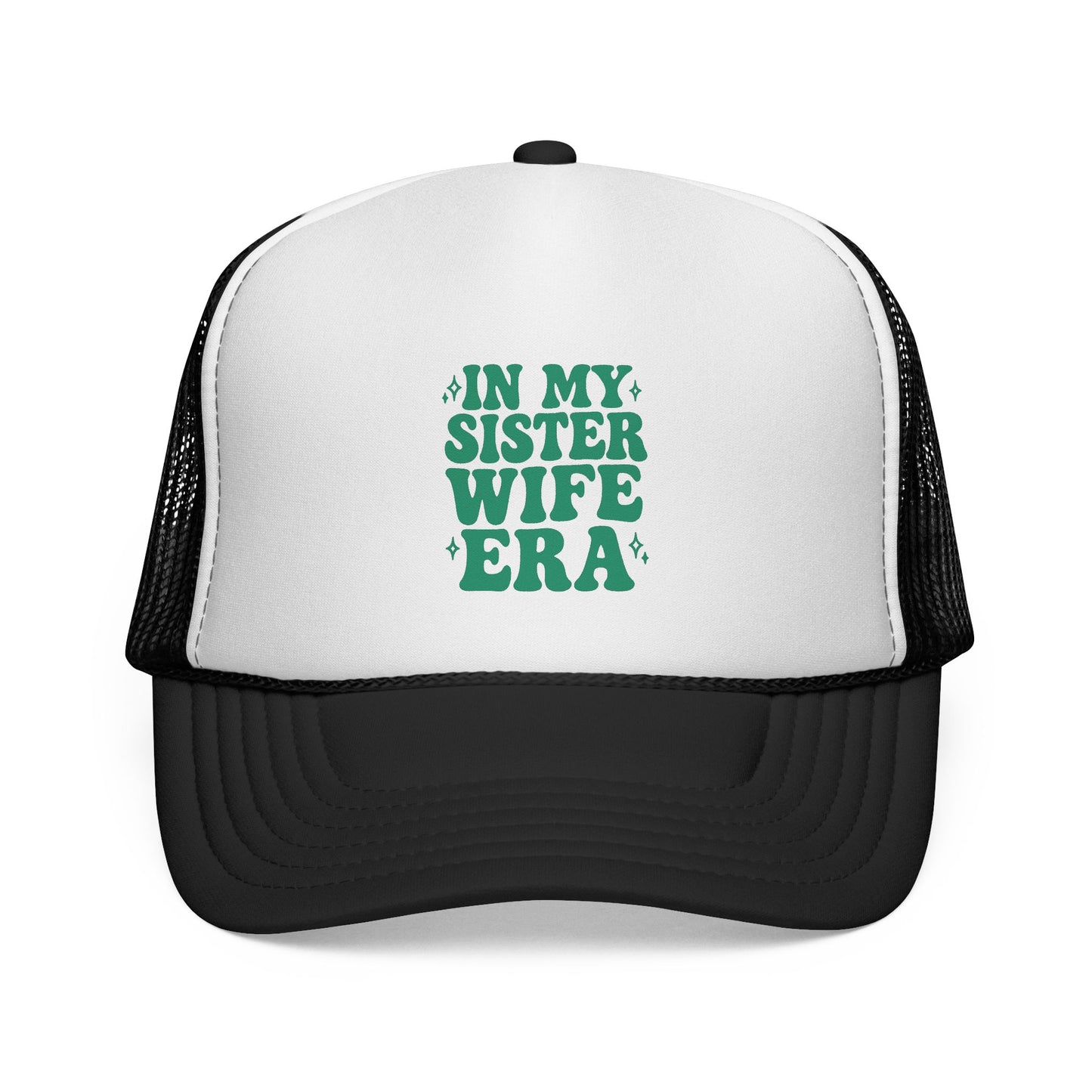 Green In My Sisterwife Era Trucker Hat – Retro Mesh Cap, Adjustable Snapback