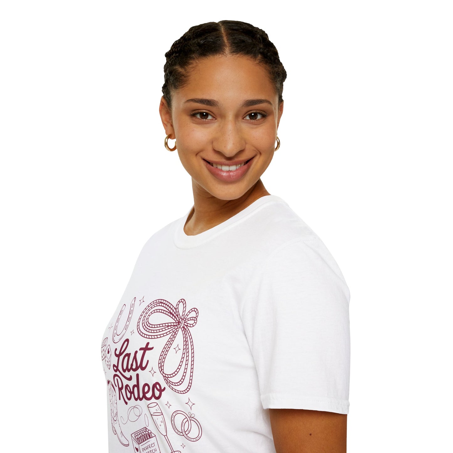 Last Rodeo Shirt – Cowgirl Bachelorette Party Tee, Western Bride Shirt, Poly-Friendly Wedding Weekend T-Shirt, Unisex Gildan 64000