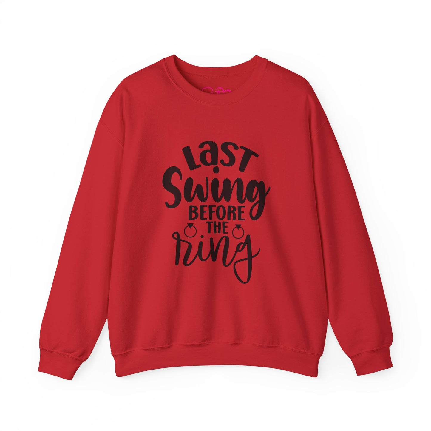Last Swing Before the Ring Crewneck Sweatshirt | Funny Bachelorette Pullover | Swinger & ENM Friendly Bridal Apparel | Cozy Pre-Wedding Sweatshirt