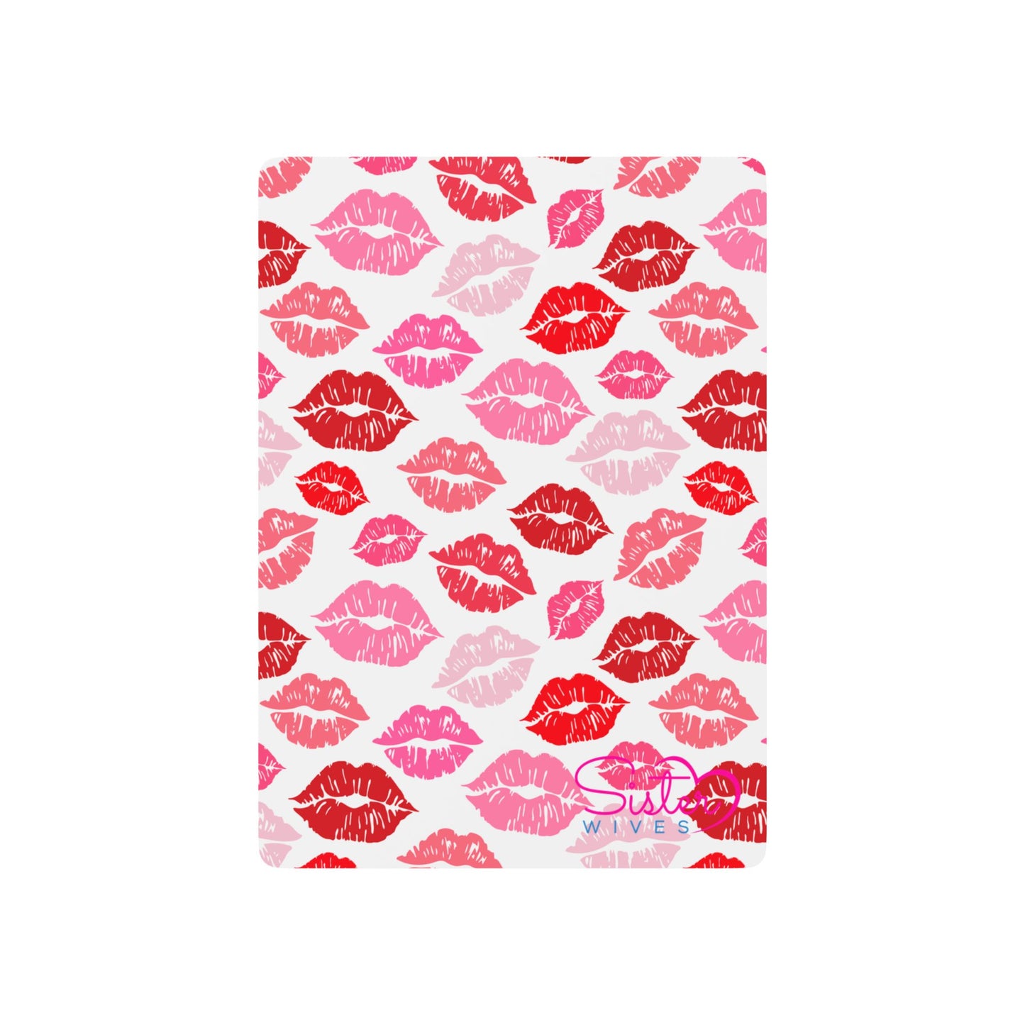 Valentine’s Kiss Print Poker Playing Cards – Love-Themed Deck, Polyamory & Swinger Friendly Game Cards, ENM Pride Gift