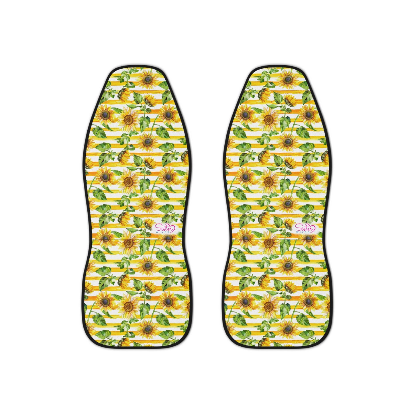 Sunflower Car Seat Covers – Floral Sunflower Auto Seat Covers, Cottagecore Car Interior Decor, Farmhouse Floral Vehicle Accessories