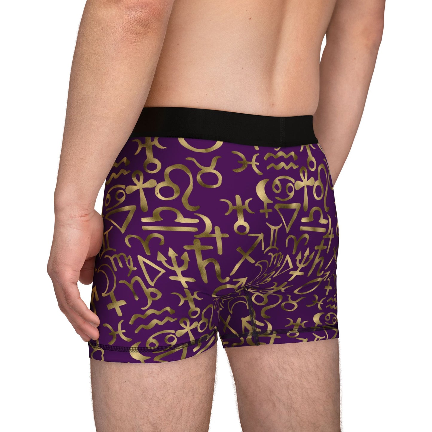 Celestial Polyamory Men’s Boxer Briefs – Astrology & Cosmic Underwear | ENM, Non-Monogamy & Pride-Friendly Intimates