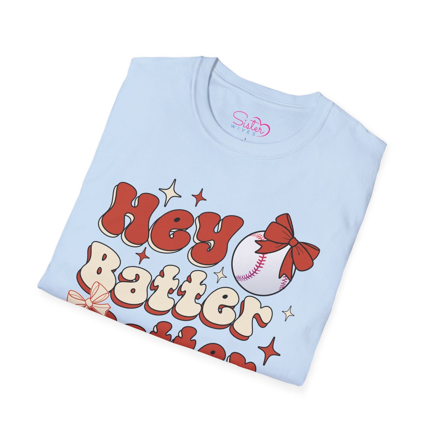 Hey Batter Batter Swing T-Shirt | Playful Swinger Humor Tee | ENM & Polyamory Lifestyle Apparel