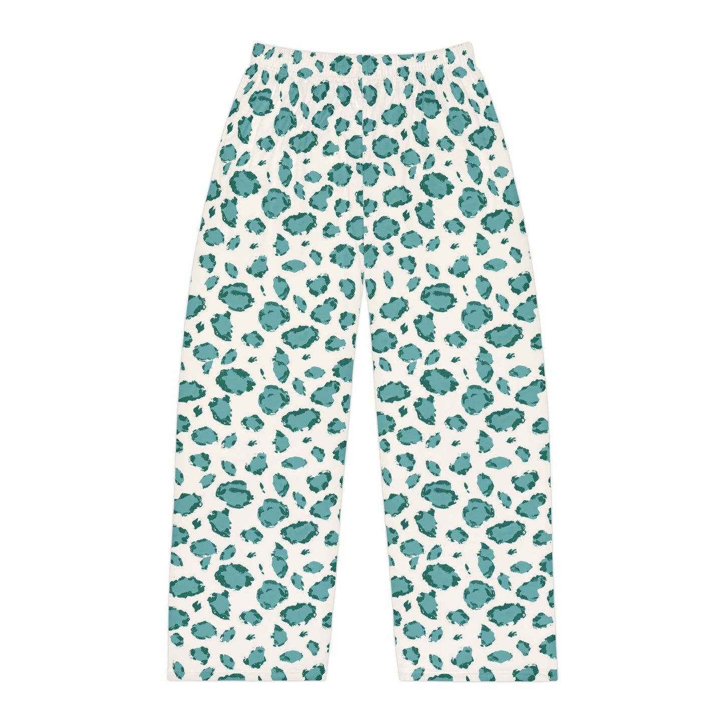 Men's Blue Leopard Print Pajama Pants Men’s Boho Abstract Pajama Pants | Teal & Blue Modern Lounge Pants | Polyamory & ENM Friendly Sleepwear | Soft Cozy Gift