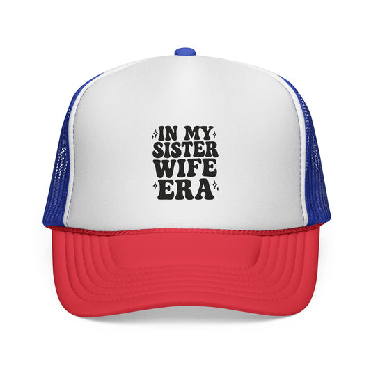 In My Sisterwife Era Trucker Hat – Retro Mesh Cap, Adjustable Snapback
