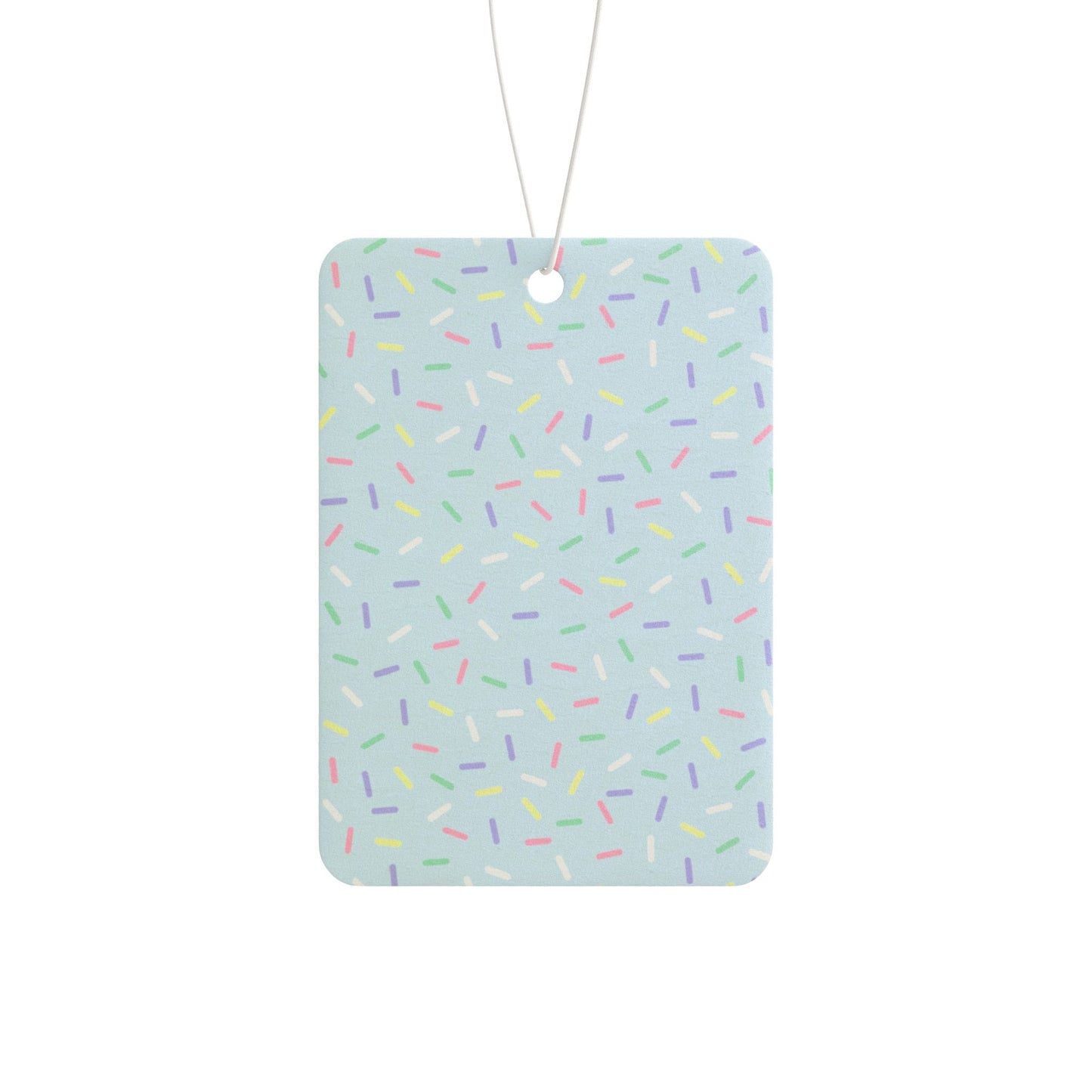 Pastel Sprinkle Car Air Freshener – Cute Confetti Aesthetic Hanging Diffuser | Pine, New Car & Black Ice Scents
