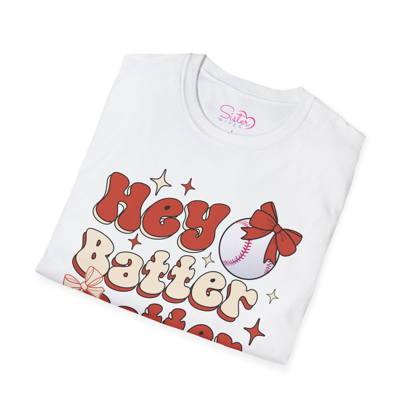Hey Batter Batter Swing T-Shirt | Playful Swinger Humor Tee | ENM & Polyamory Lifestyle Apparel