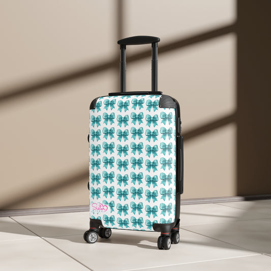 Coquette Blue Bows Sisterwives Suitcase - Luggage, Travel Gear, Vacation Essential, Summer Adventure Bag, Stylish Travel Accessory