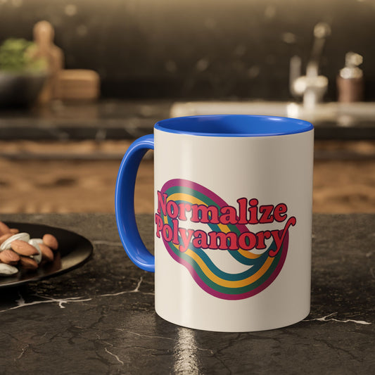 Pink Retro Normalize Polyamory Polyamorous Sister Wives Mug, Unique Personalized Gifts for Family and Friends, Fun Coffee Tea Cup, Home Décor, Celebration [...]