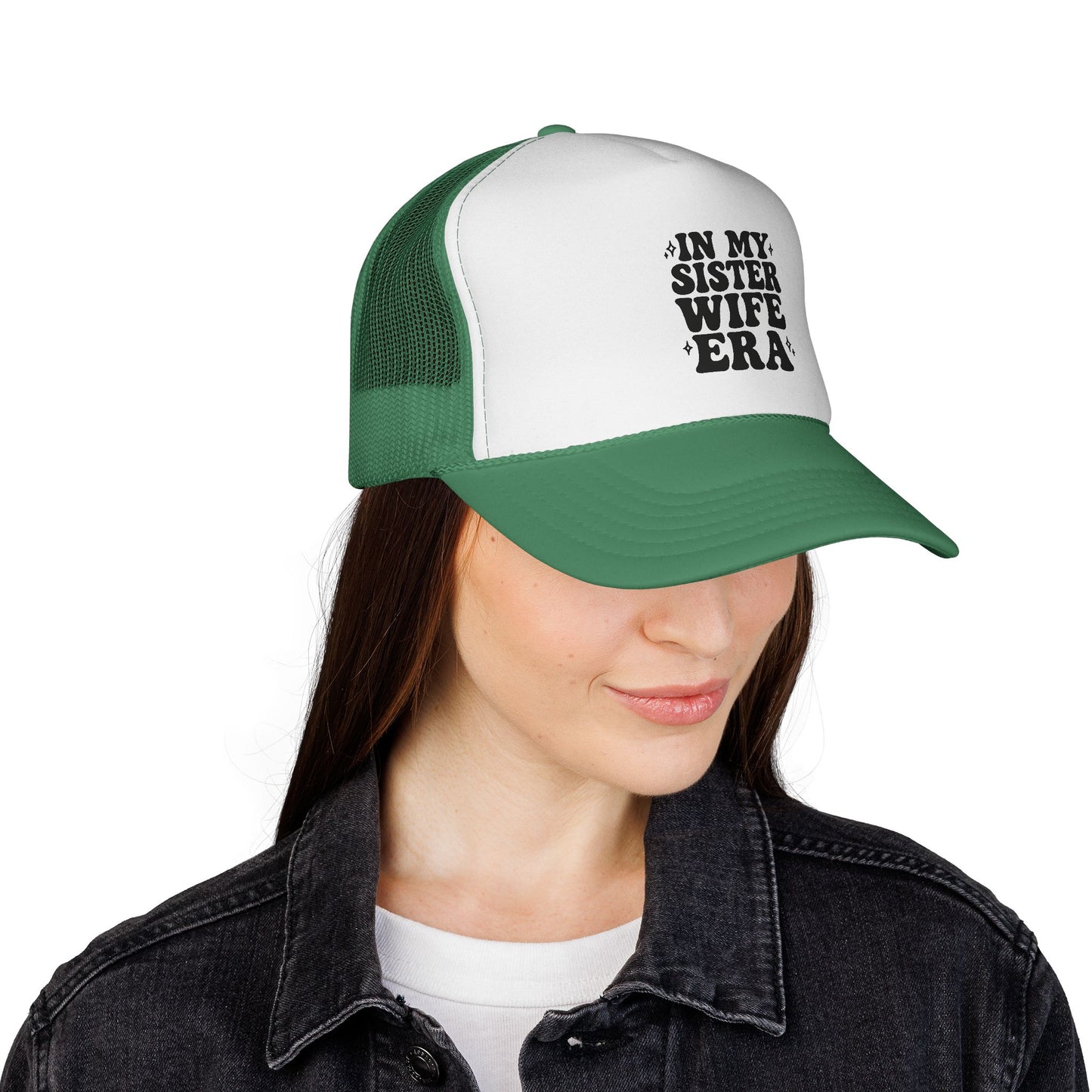 In My Sisterwife Era Trucker Hat – Retro Mesh Cap, Adjustable Snapback