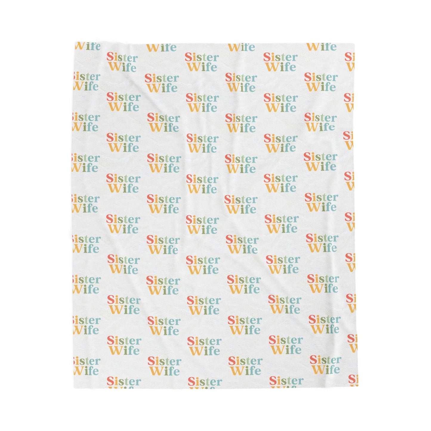 Sister Wife Rainbow Blanket – Polyamory & Ethical Non-Monogamy Plush Throw | Cozy Sisterwives Pride Bedding
