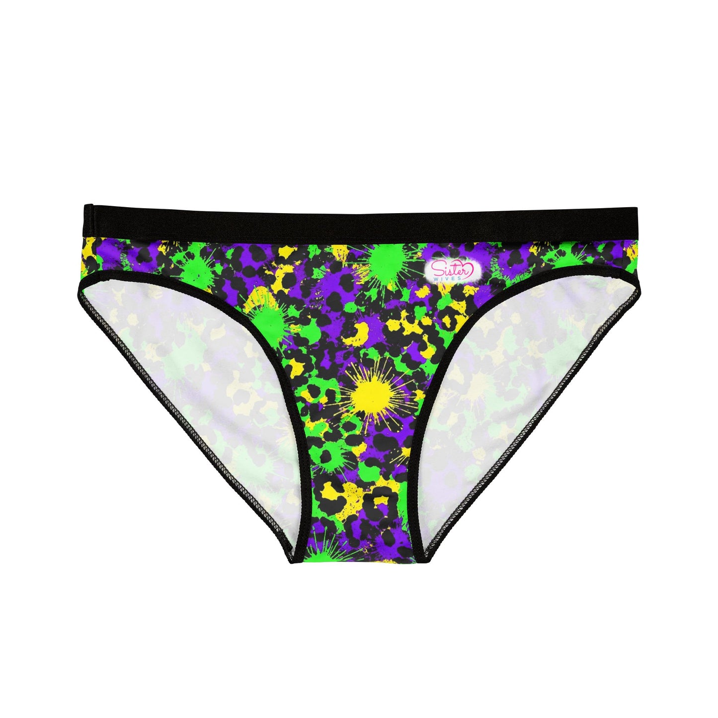 Mardi Gras Print Ladies Panties | Matching Couple & Throuple Polyamory Underwear