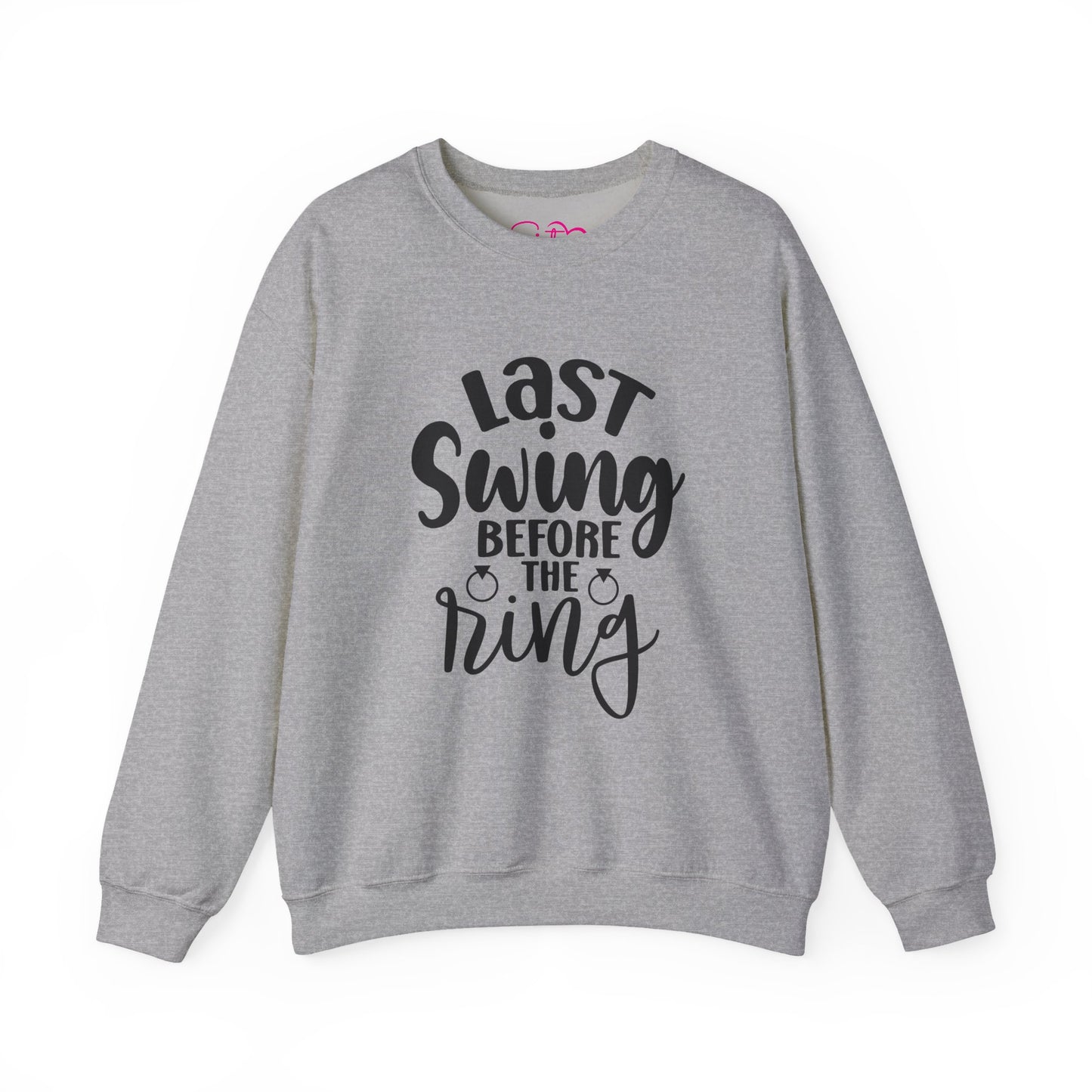 Last Swing Before the Ring Crewneck Sweatshirt | Funny Bachelorette Pullover | Swinger & ENM Friendly Bridal Apparel | Cozy Pre-Wedding Sweatshirt