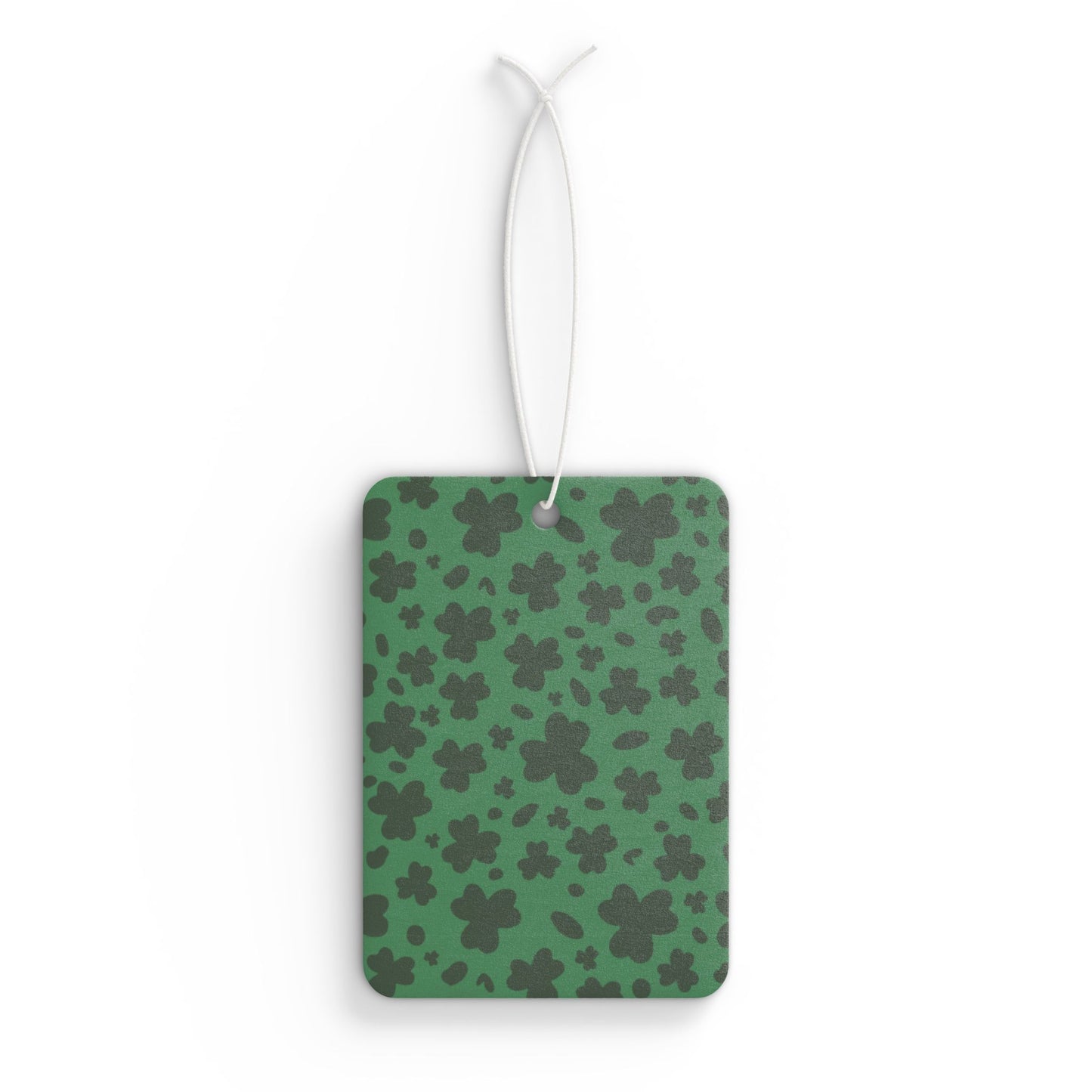 Green Clover Car Air Freshener – Lucky Retro Aesthetic Hanging Diffuser | Pine, New Car & Black Ice Scents