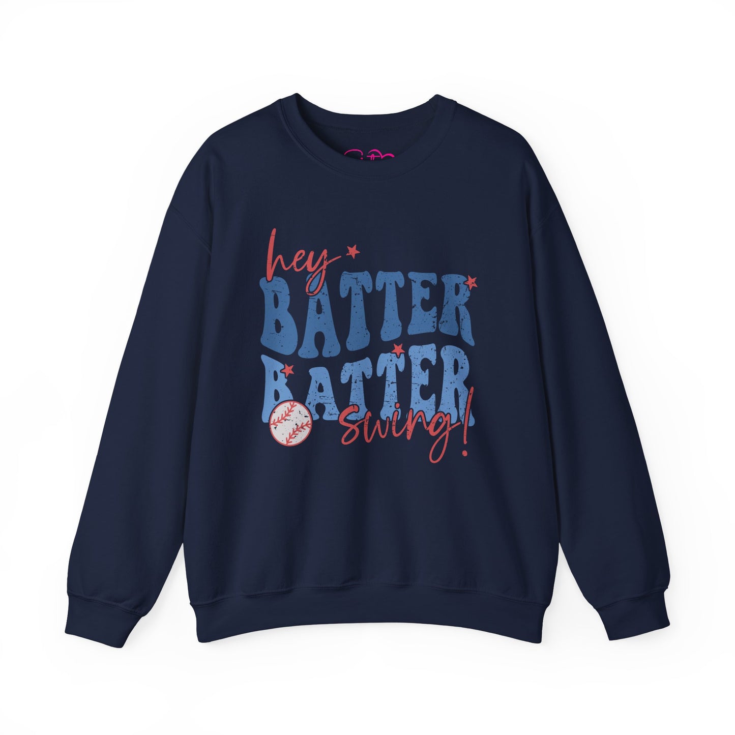Hey Batter Batter Swing Sweatshirt | Playful Swinger Humor Pullover | ENM & Polyamory Lifestyle Apparel