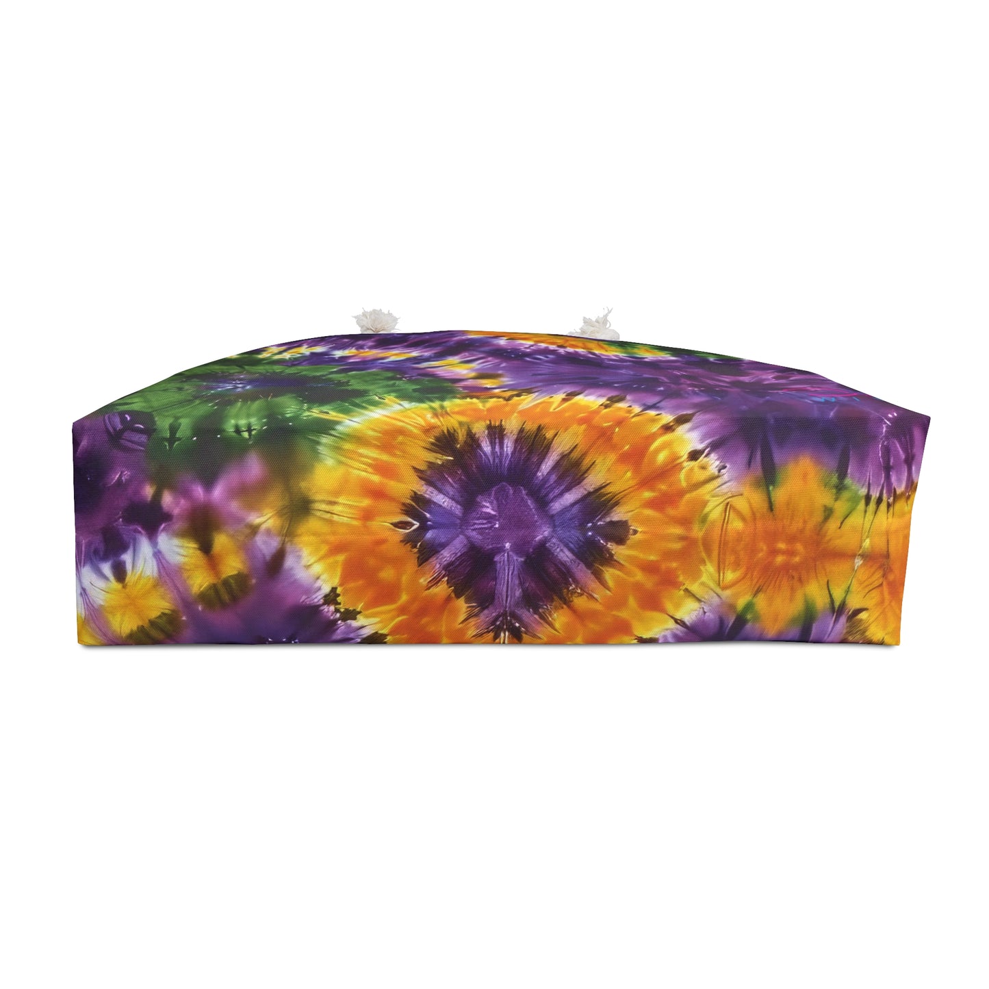 Mardi Gras Tie-Dye Weekender Bag | Polyamory ENM Friendly Travel Tote | Matching Couple & Throuple Overnight Bag | Festival & Cruise Carryall