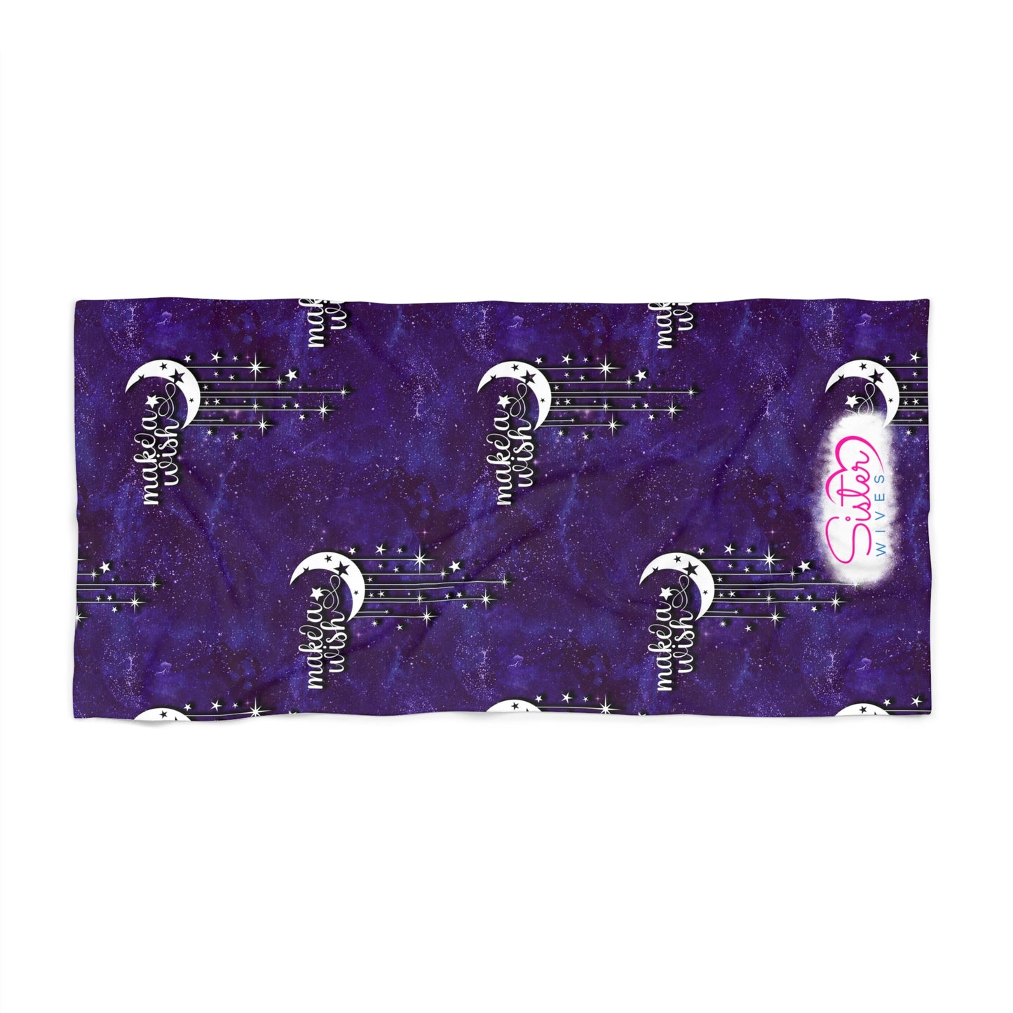 Celestial Zodiac Polyamory Beach Towel | ENM & Non-Monogamy Friendly Astrology, Zodiac & Magical Aesthetic Pool Towel