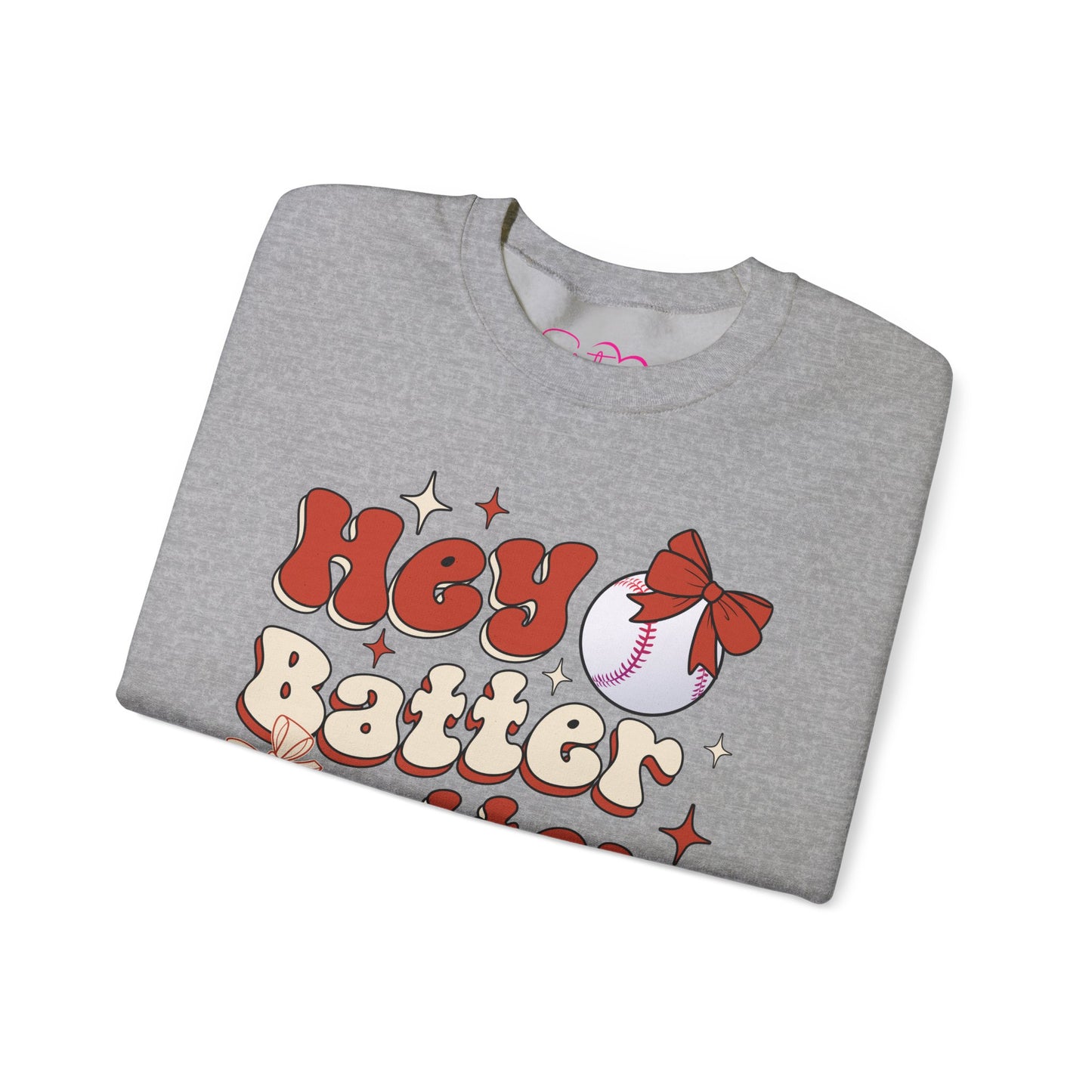 Hey Batter Batter Swing Sweatshirt | Playful Swinger Humor Pullover | ENM & Polyamory Lifestyle Apparel