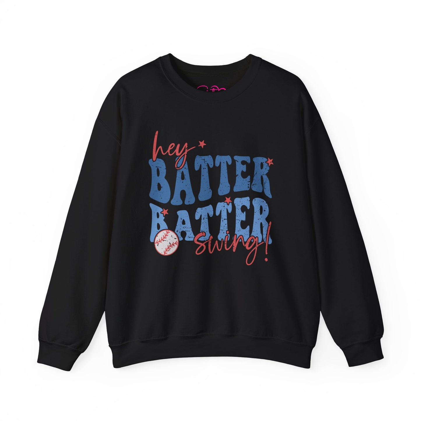 Hey Batter Batter Swing Sweatshirt | Playful Swinger Humor Pullover | ENM & Polyamory Lifestyle Apparel