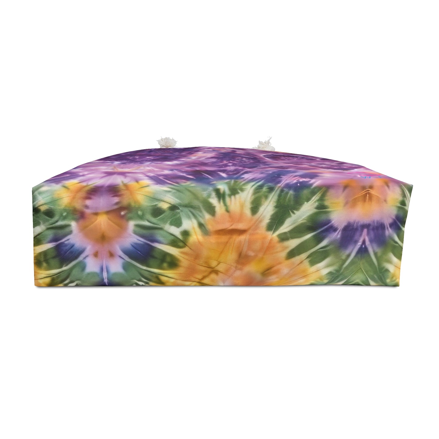 Mardi Gras Tie-Dye Weekender Bag | Polyamory ENM Friendly Travel Tote | Matching Couple & Throuple Overnight Bag | Festival & Cruise Carryall