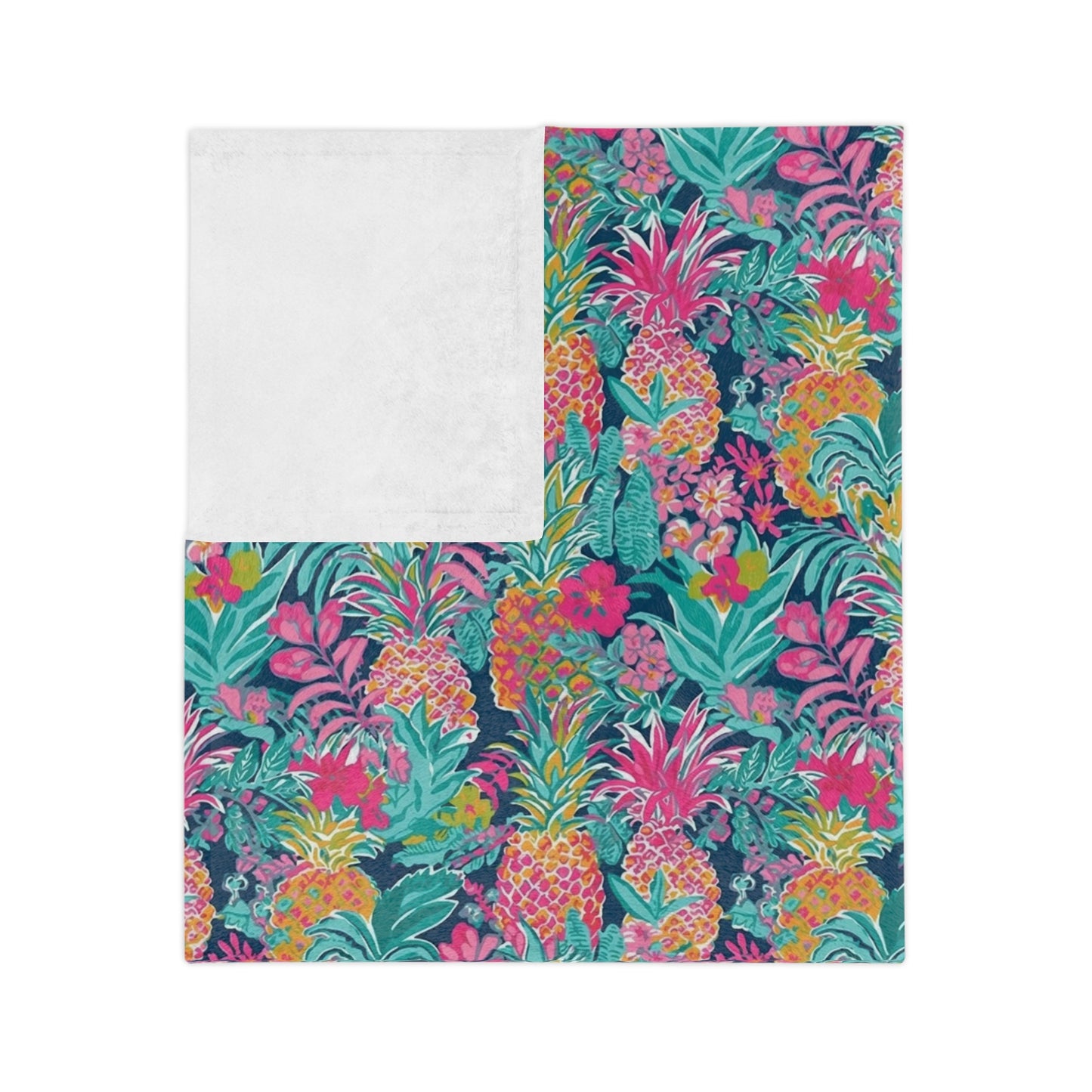 Sisterwives Preppy Vibrant Pineapple Velveteen Blanket, Cozy Throw for Beach Lovers, Bright Home Decor, Perfect Gift for Summer Celebrations, Pineapple [...]