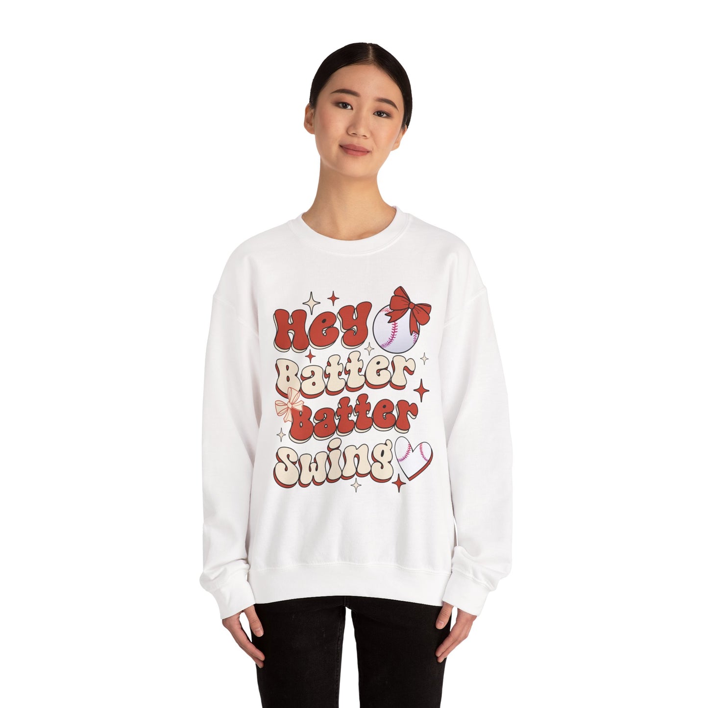 Hey Batter Batter Swing Sweatshirt | Playful Swinger Humor Pullover | ENM & Polyamory Lifestyle Apparel