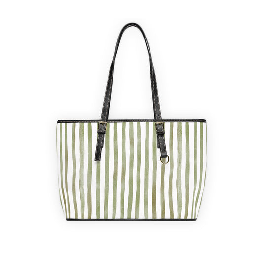 XL Stripe Shoulder Purse – Polyamory Sisterwives ENM Friendly Tote | Swinger Lifestyle Handbag | Soft Blush Minimalist Weekend Bag