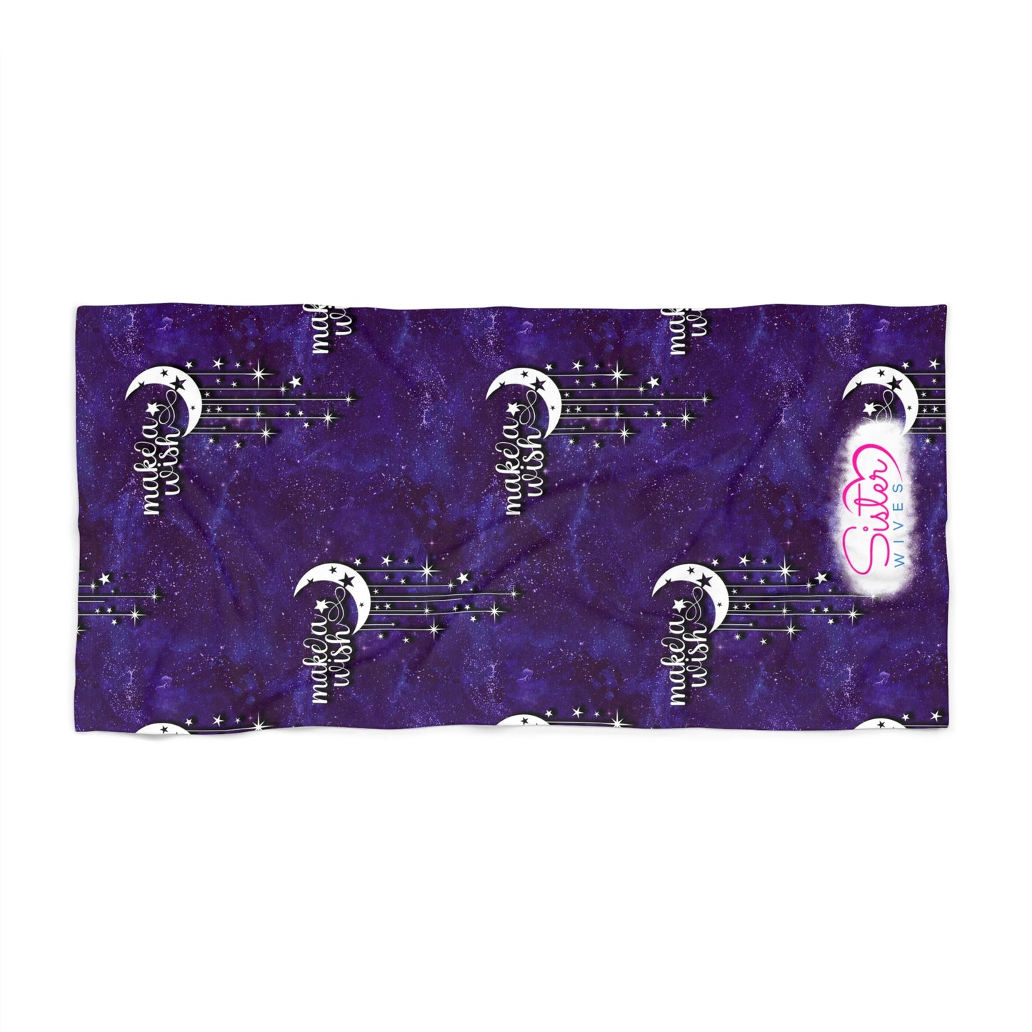 Celestial Zodiac Polyamory Beach Towel | ENM & Non-Monogamy Friendly Astrology, Zodiac & Magical Aesthetic Pool Towel