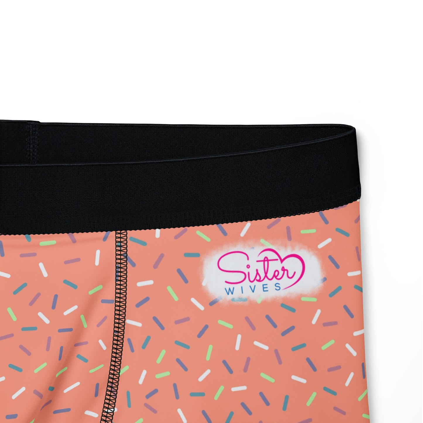 Pink Sprinkle Men’s Boxer Briefs | Polyamory-Friendly Underwear | ENM Men’s Loungewear | Aesthetic Stretch Boxer Briefs | Body-Positive Intimates