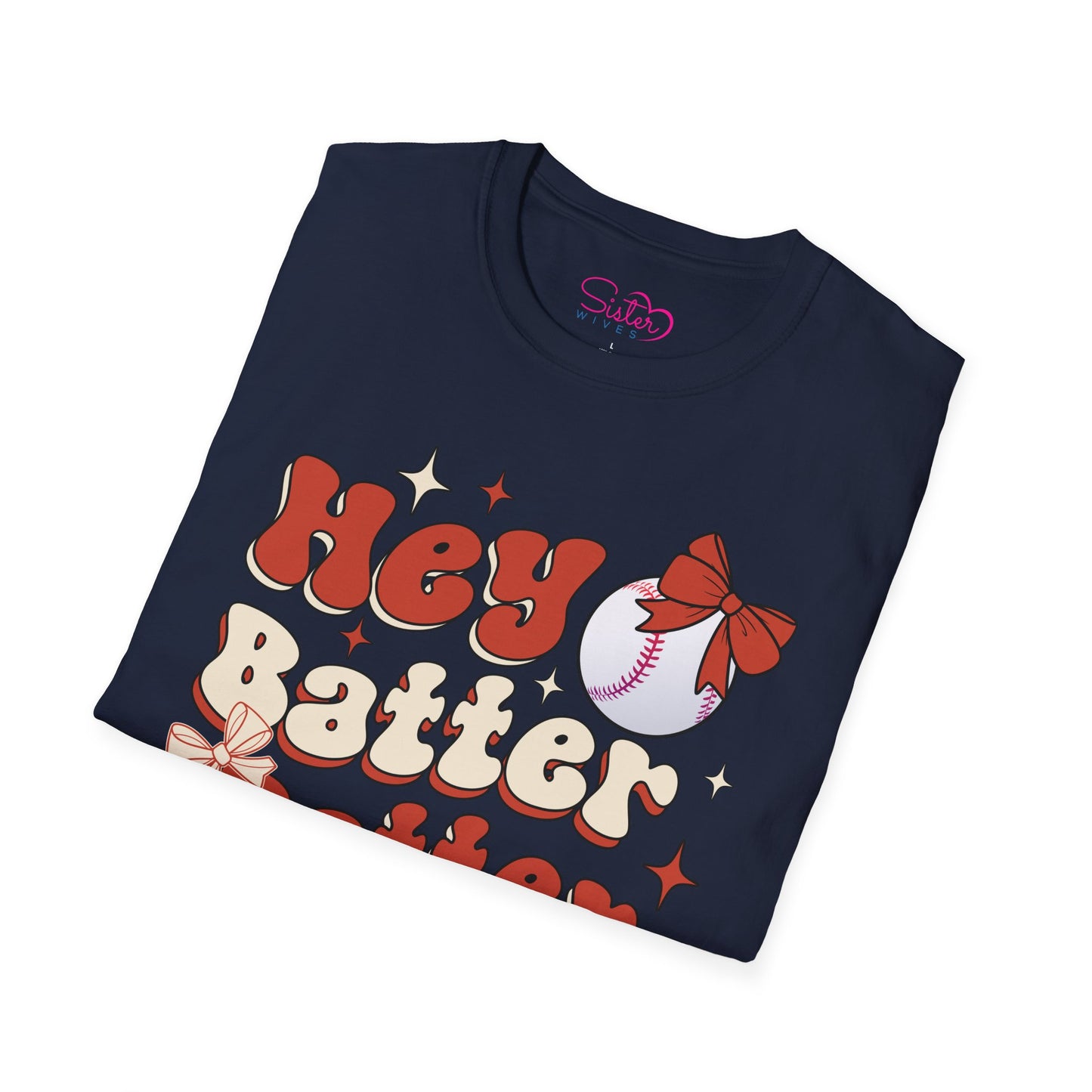 Hey Batter Batter Swing T-Shirt | Playful Swinger Humor Tee | ENM & Polyamory Lifestyle Apparel