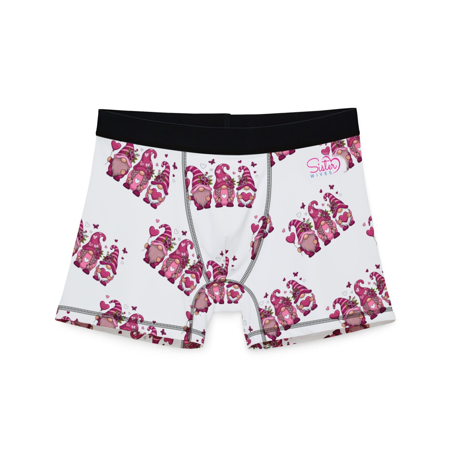 Throuple Gnome Men’s Boxer Briefs – Polyamory & ENM Pride Underwear