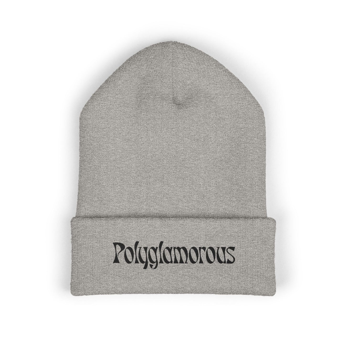 Polyglamorous Classic Cuffed Beanie, Trendy Winter Hat, Stylish Knit Beanie, Unique Gift for Her, Fashion Accessory, Cosy Beanie Hat