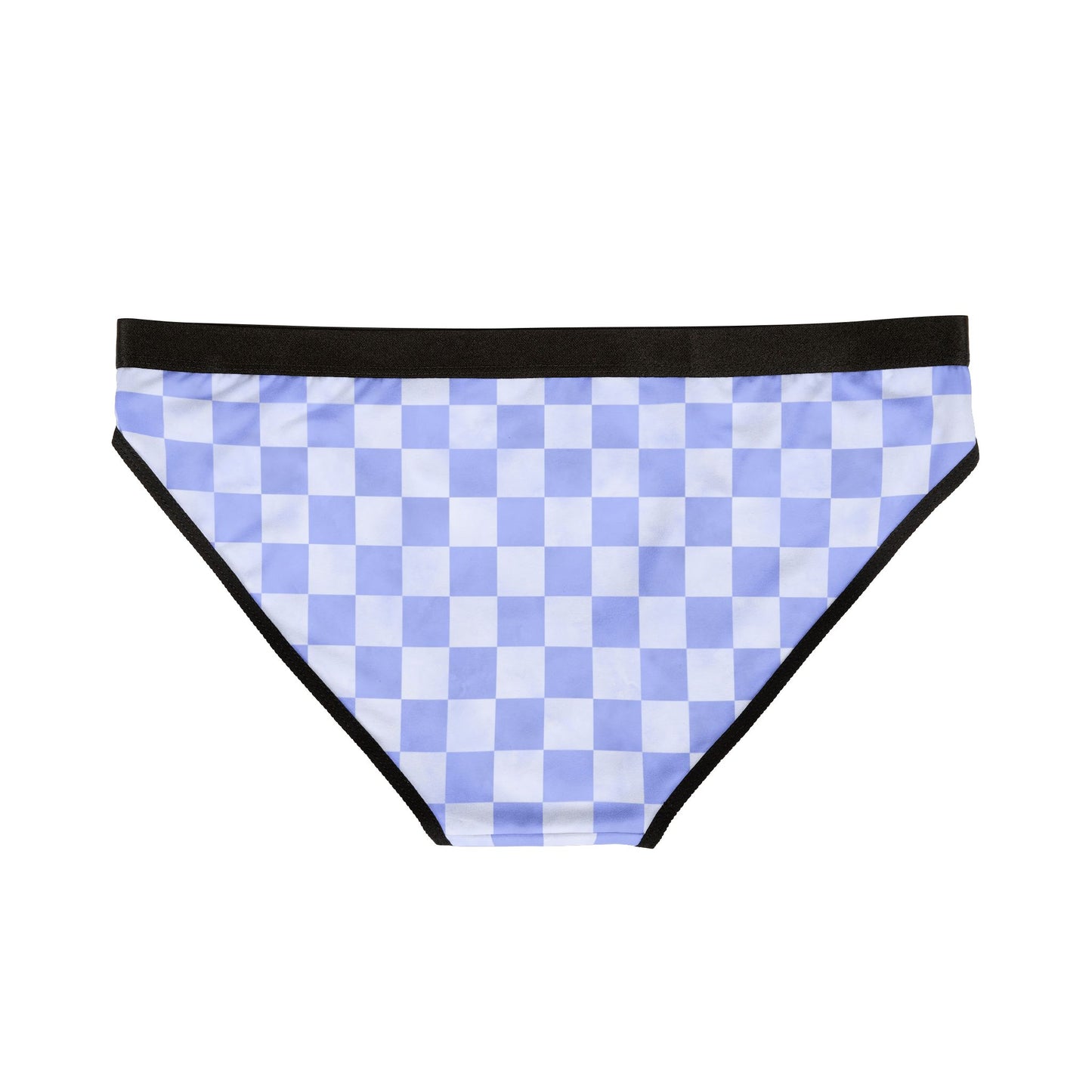 Blue Checker Women’s Panties | Aesthetic Bikini Cut Underwear | ENM & Polyamory Friendly Sisterwives Lingerie