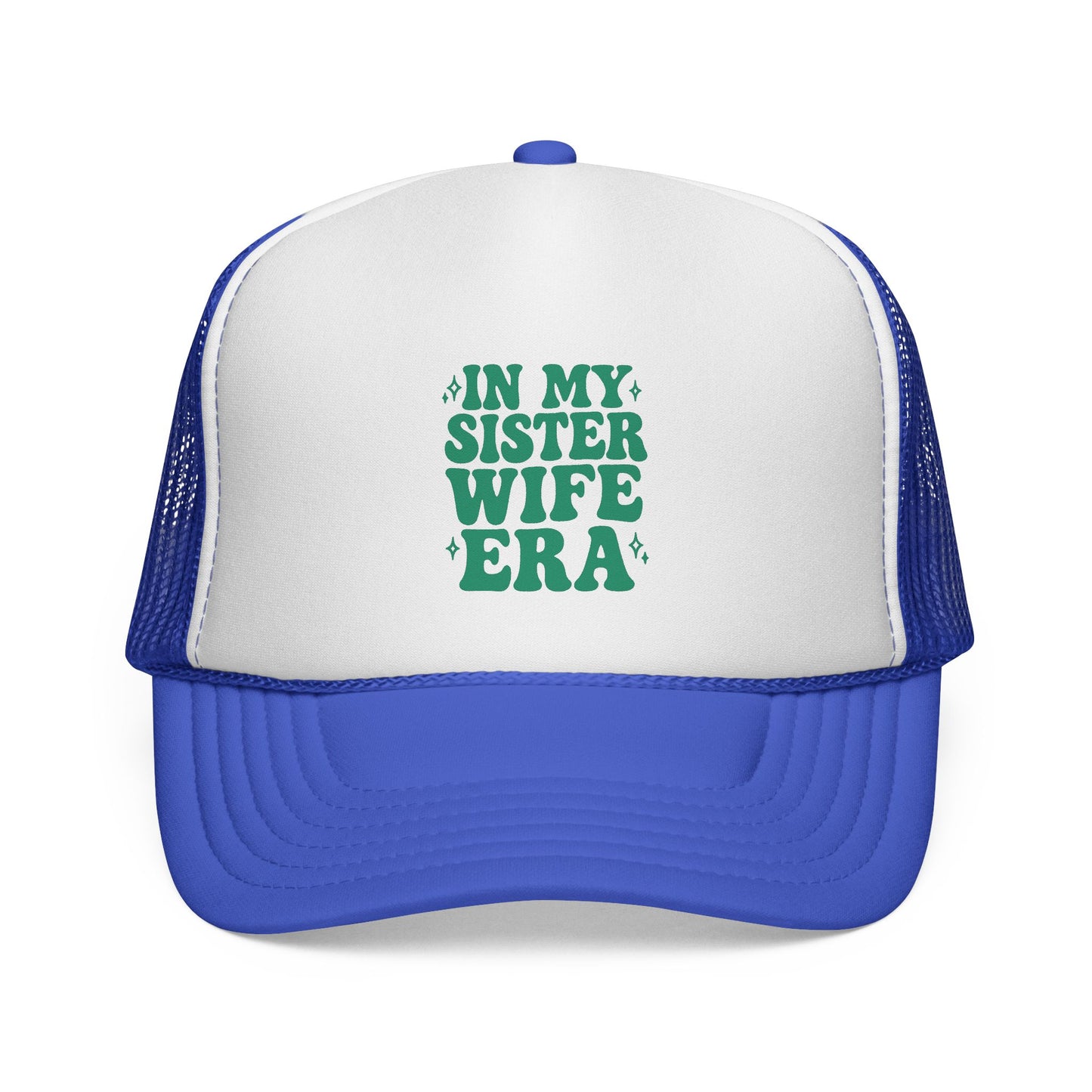 Green In My Sisterwife Era Trucker Hat – Retro Mesh Cap, Adjustable Snapback