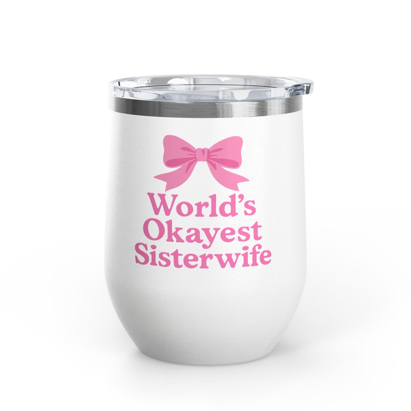 Coquette Worlds Okayest Sisterwife, Cute Gift for Weddings, Bridal Showers, Bachelorette Parties, 12oz Stainless Steel Travel Mug, Fun [...]