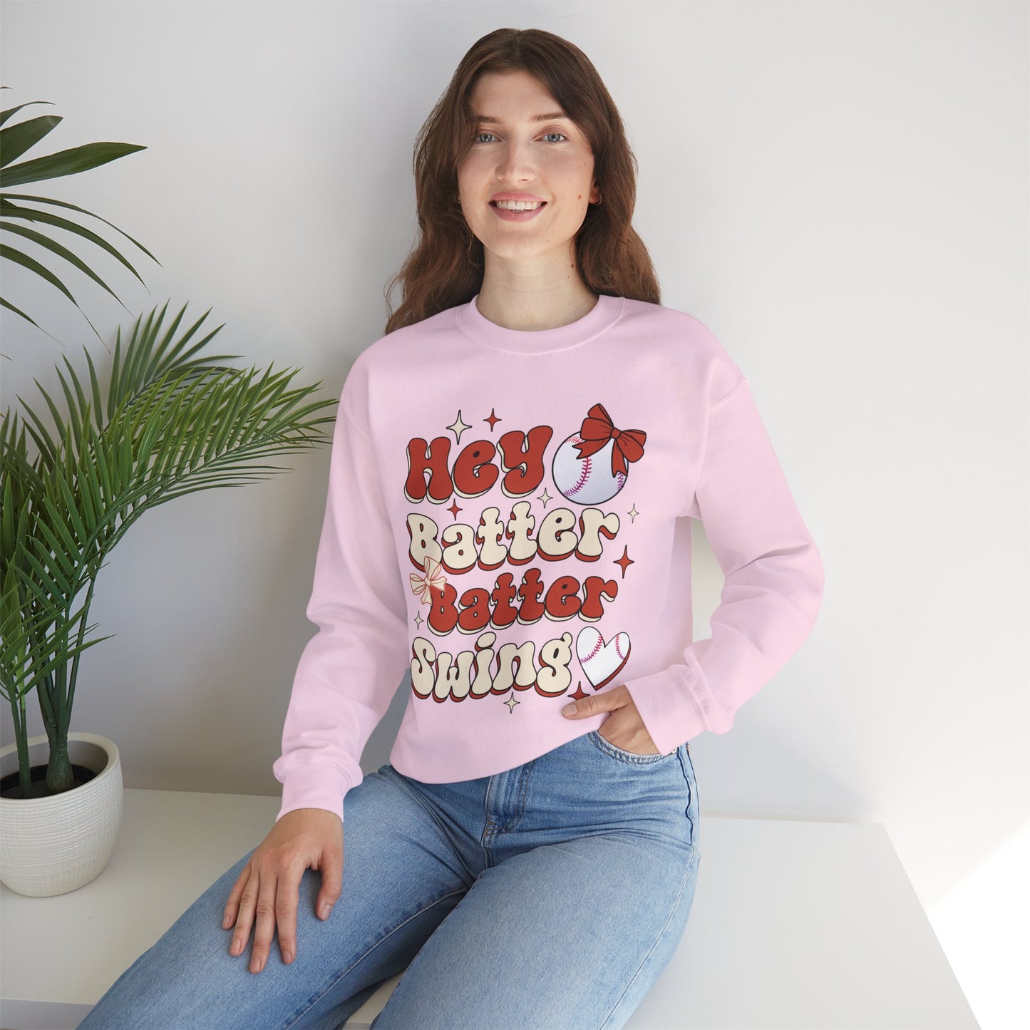 Hey Batter Batter Swing Sweatshirt | Playful Swinger Humor Pullover | ENM & Polyamory Lifestyle Apparel