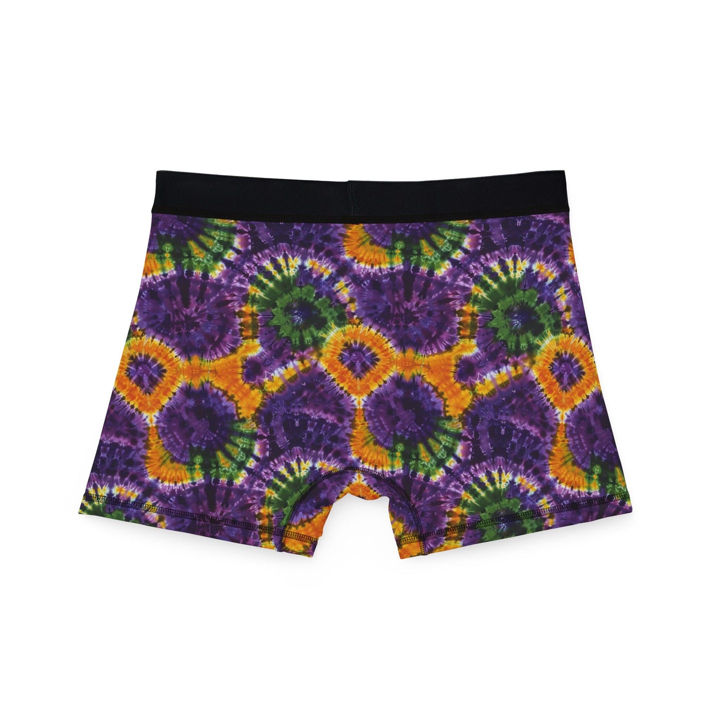 Mardi Gras Tie-Dye Men’s Boxer Briefs | Polyamory ENM Pride Underwear | Ethical Non-Monogamy Lifestyle Boxers | Colorful Festival-Inspired Men’s Underwear