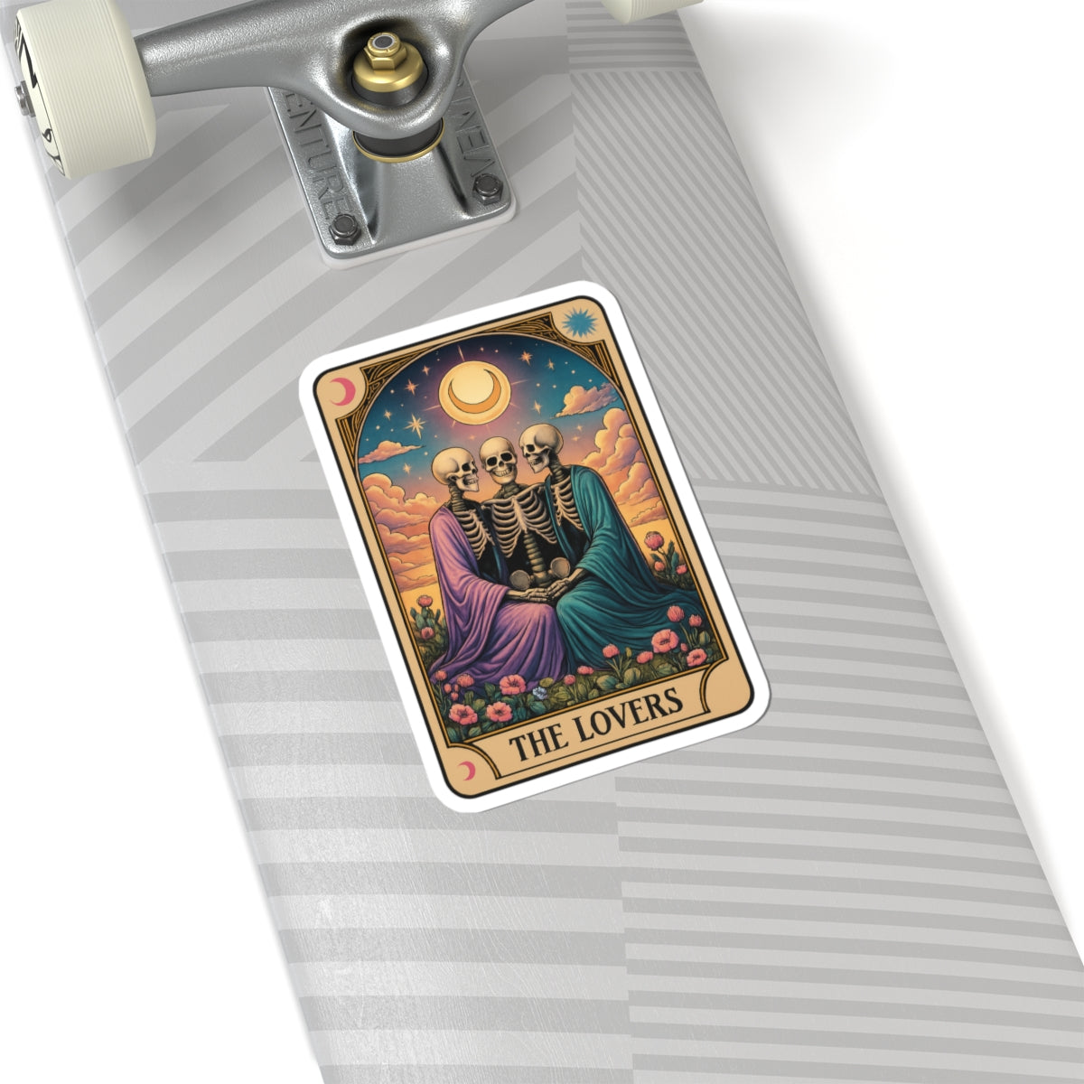 Lovers Tarot-Inspired Kiss-Cut Stickers | The Lovers Design | Aesthetic Laptop Decals, Cute Gift, Boho Decor, Halloween Decor