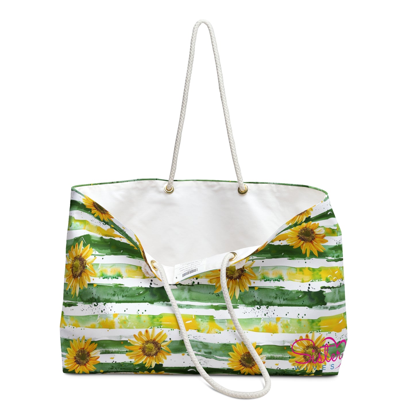 Sunflower Weekender Bag – Floral Travel Tote, Large Sunflower Overnight Bag, Cottagecore Farmhouse Carryall, Beach & Weekend Getaway Bag