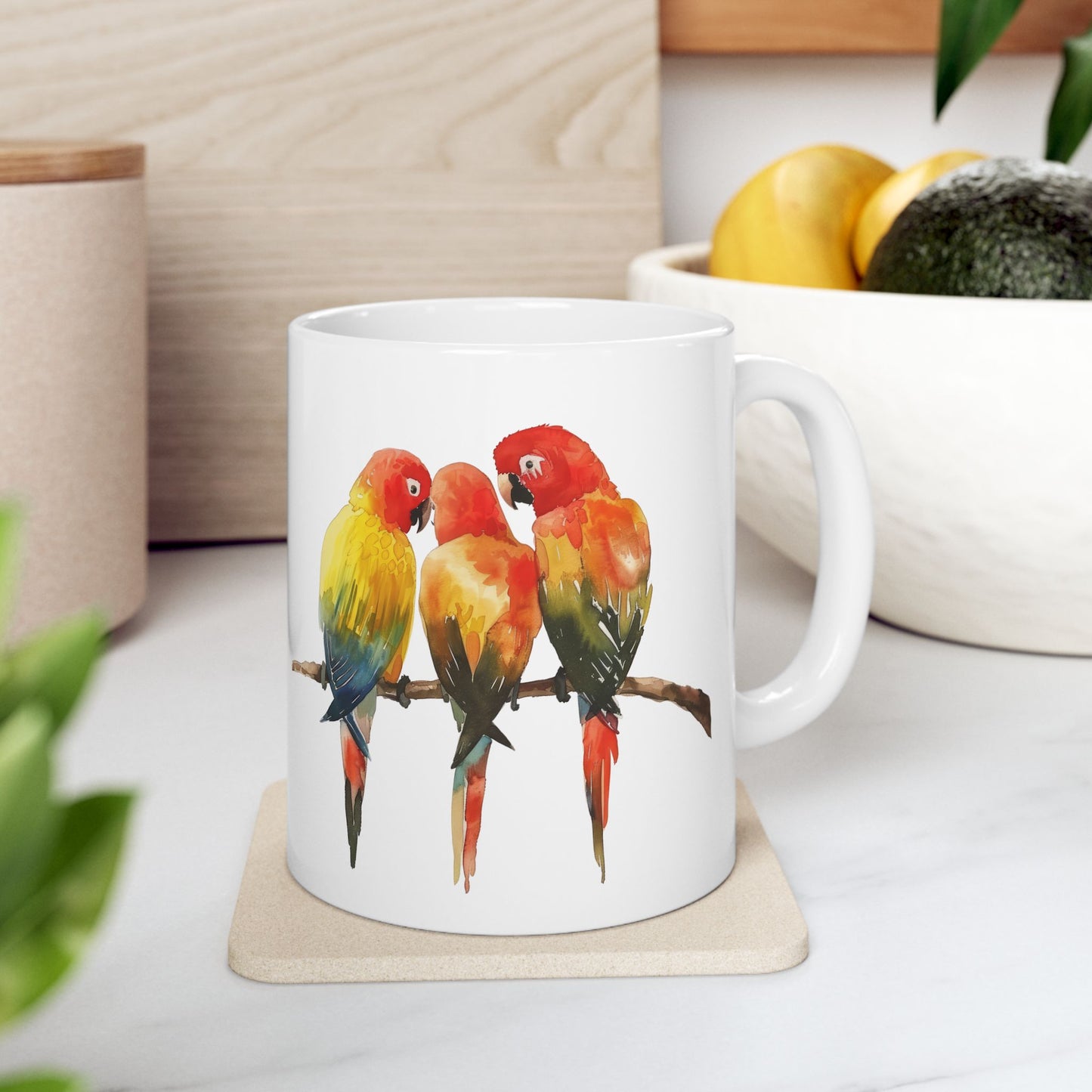 Three Birds Mug | Polyamory & Sisterwives Symbol Mug | Chosen Family Coffee Cup | Ethical Non-Monogamy Gift | Cozy Ceramic Mug