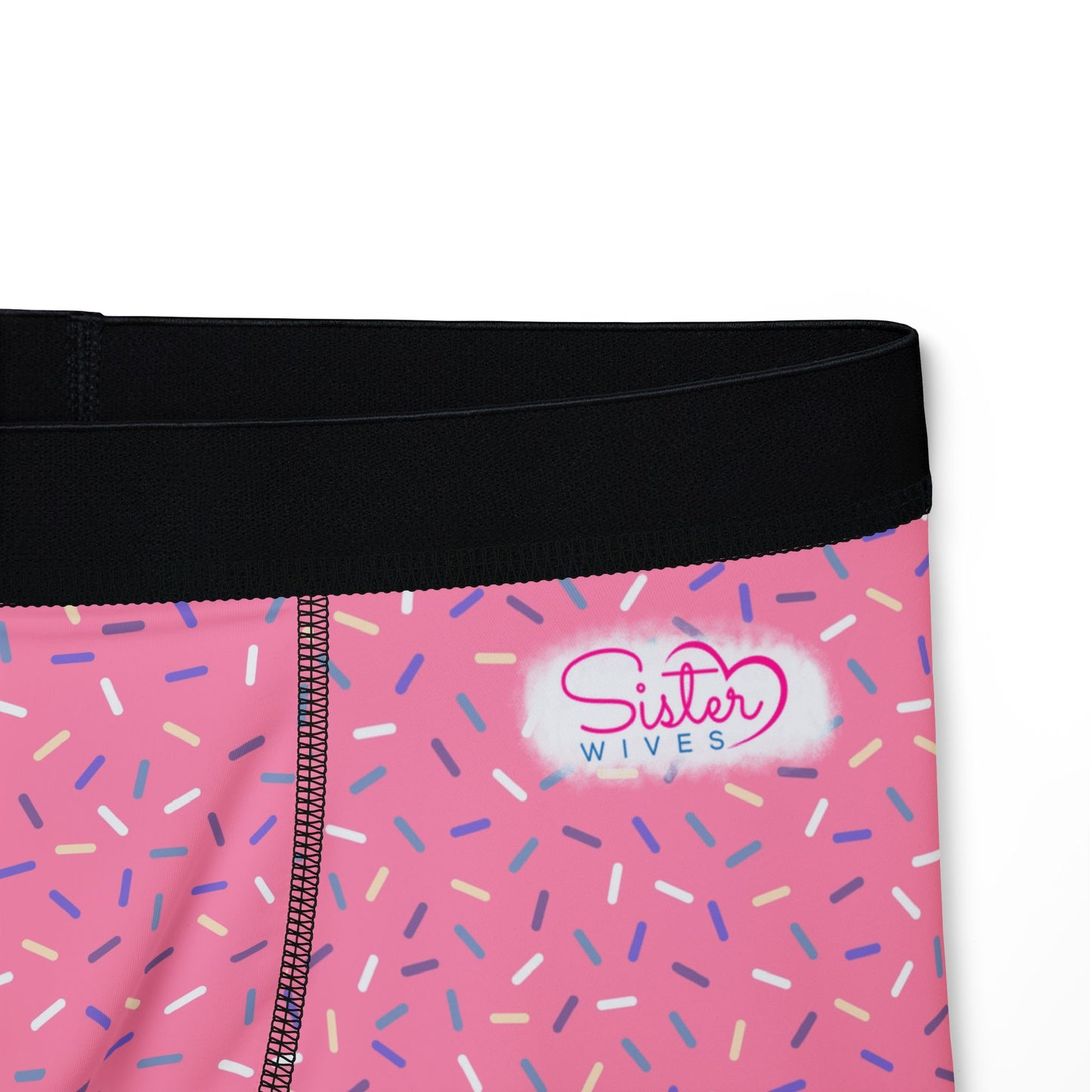 Pink Sprinkle Men’s Boxer Briefs | Polyamory-Friendly Underwear | ENM Men’s Loungewear | Aesthetic Stretch Boxer Briefs | Body-Positive Intimates