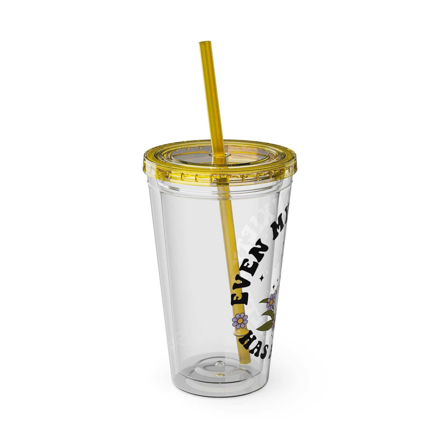 Even My Anxiety Has Anxiety” Skeleton Peace Sign 16oz Sunsplash Tumbler | Dark Humor Mental Health Cup | Goth Aesthetic Drinkware | Spooky Skeleton Cup | Anxiety Humor Gift