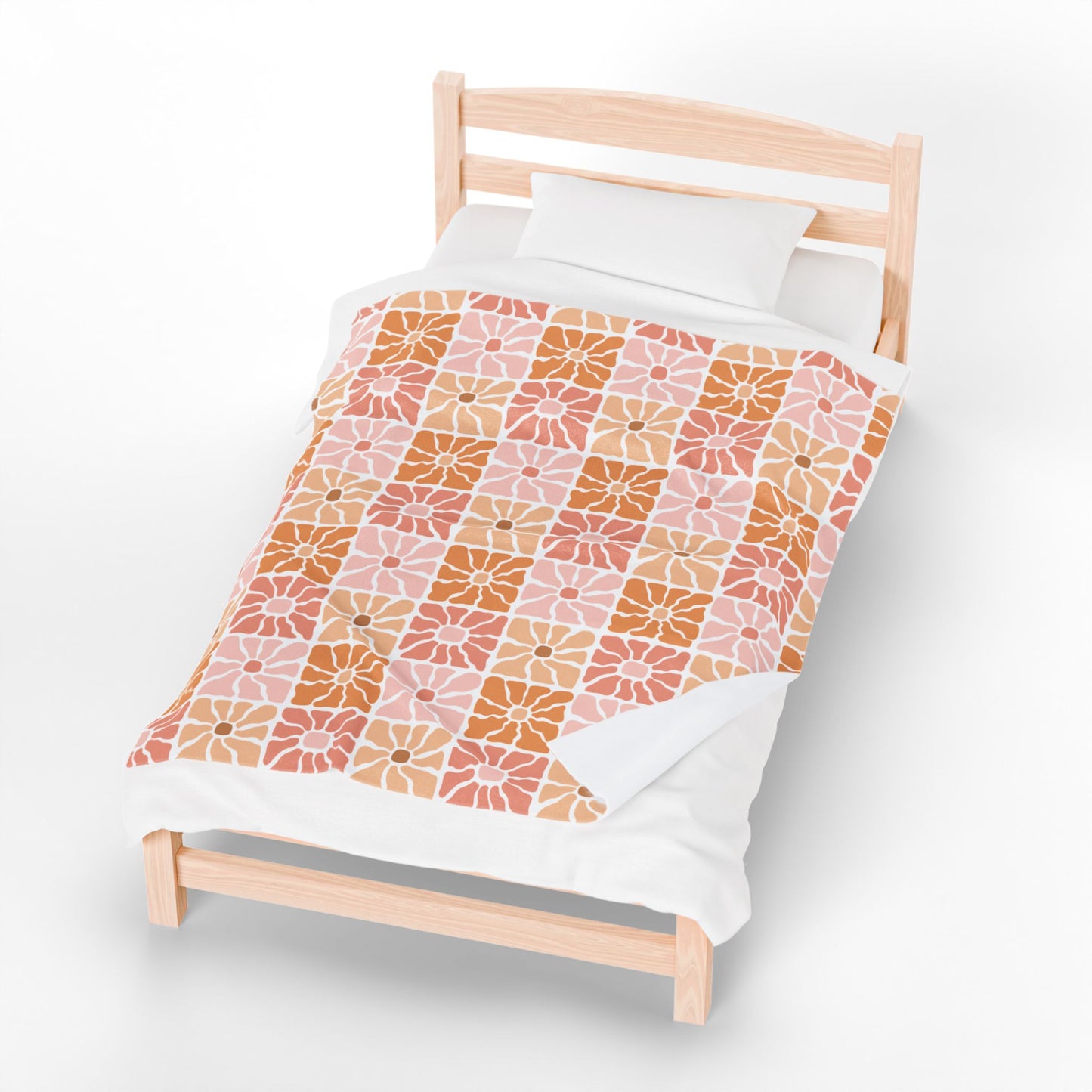 Boho Floral Throw Blanket – Cozy Botanical Home Decor | Polyamory & ENM Friendly