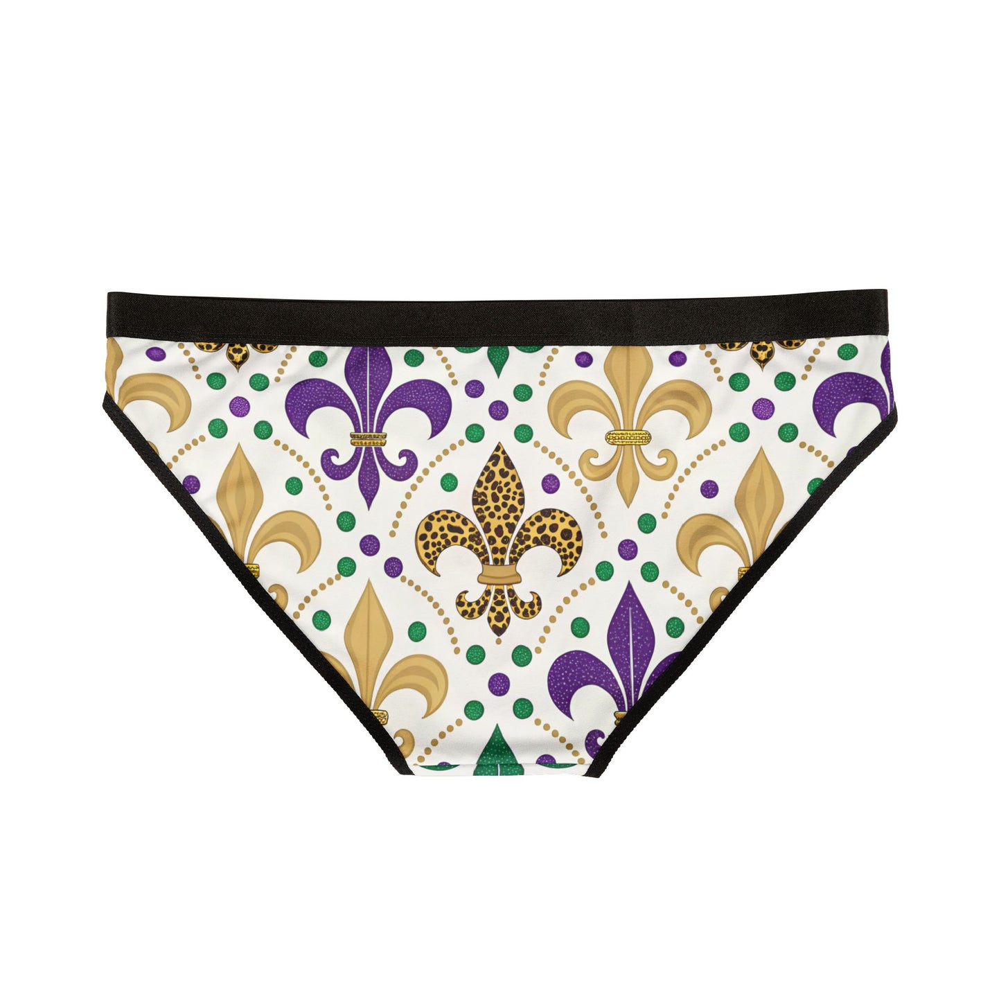 Mardi Gras Print Ladies Panties | Matching Couple & Throuple Polyamory Underwear