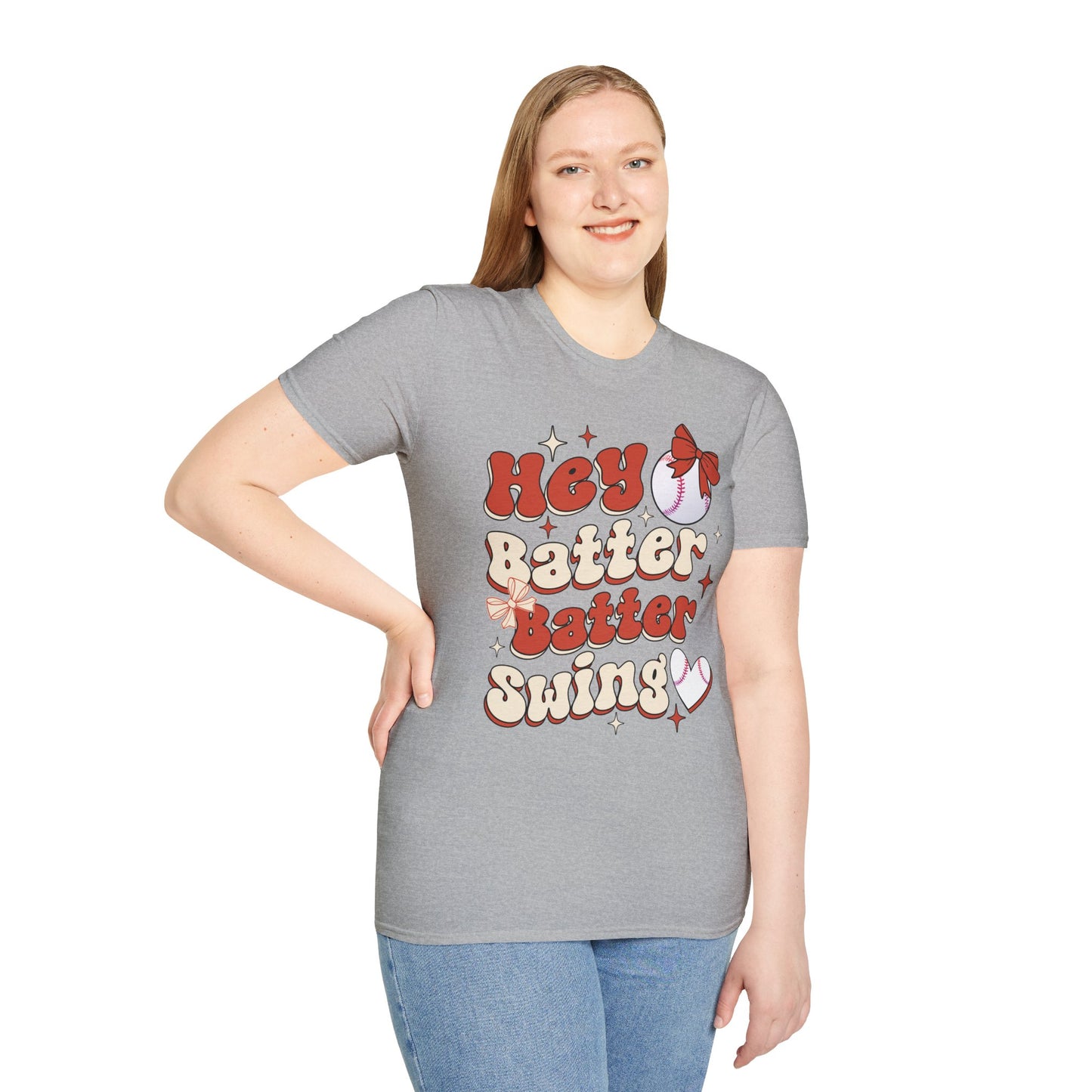 Hey Batter Batter Swing T-Shirt | Playful Swinger Humor Tee | ENM & Polyamory Lifestyle Apparel