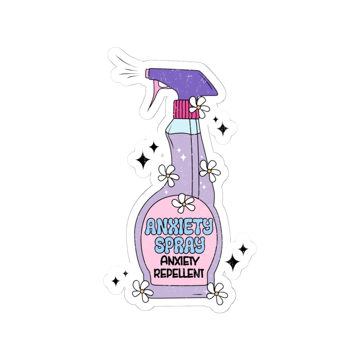 Self Care Potion Kiss Cut Sticker – Whimsical Mental Health Vinyl Sticker | Magical Potion Bottle Decal | Cozy Aesthetic Sticker